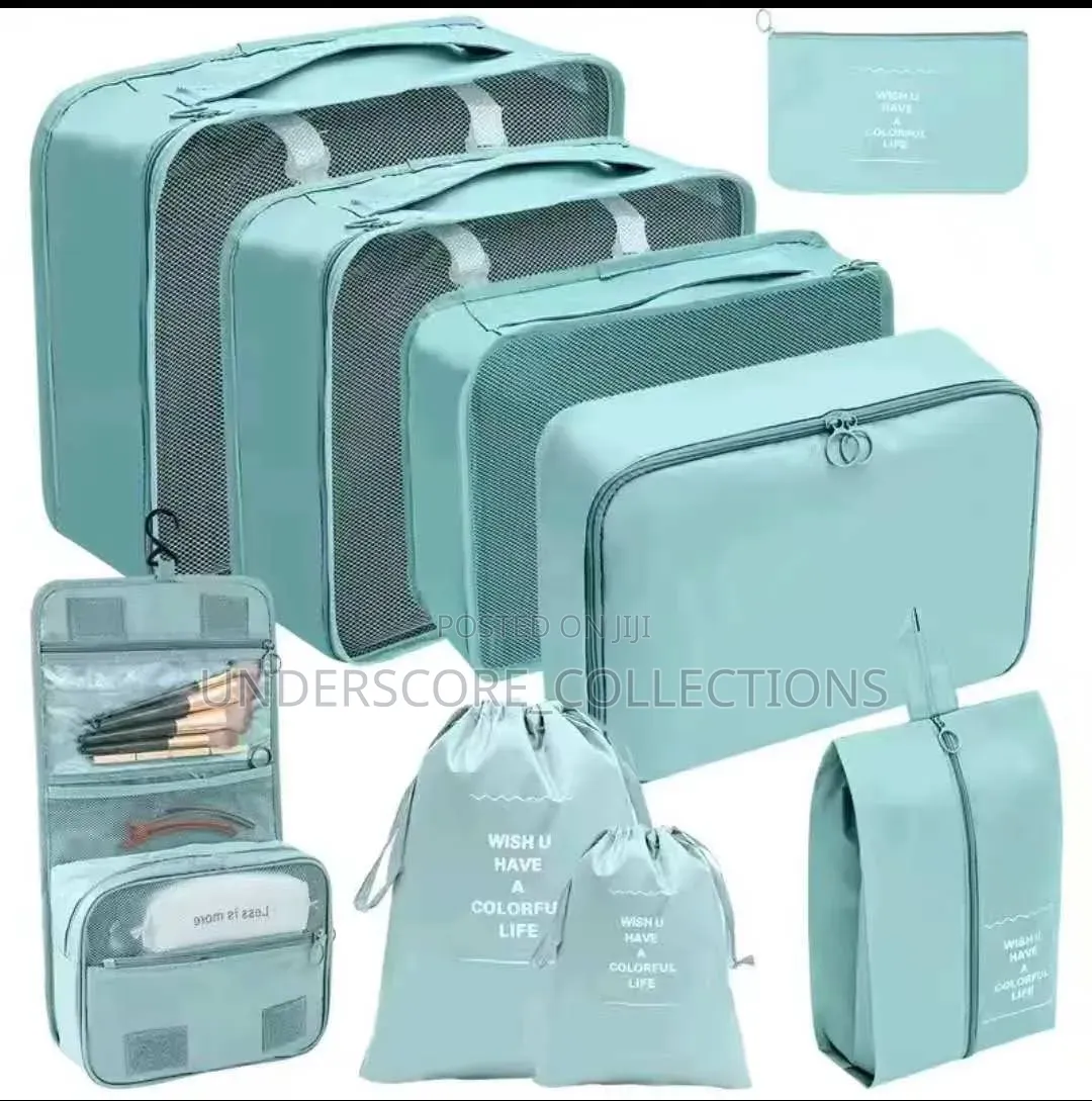 8pc Quality Bag Suitcase Storage Multifunction Bag Kit Organizer