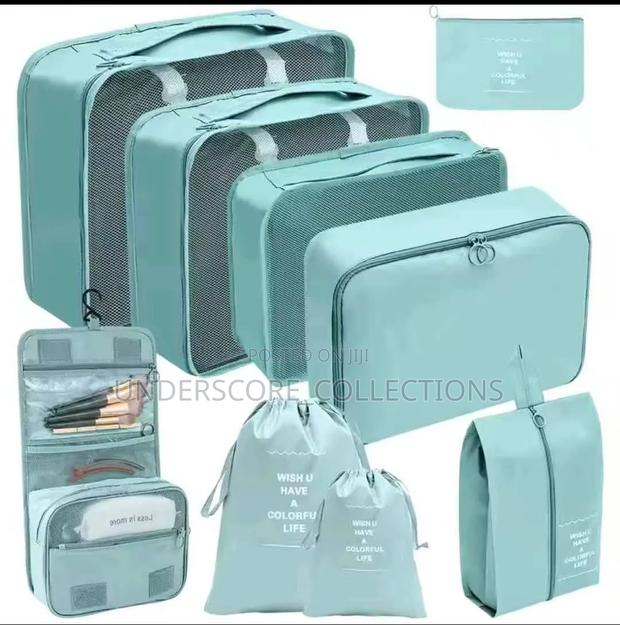 8pc Quality Bag Suitcase Storage Multifunction Bag Kit Organizer - thumbnail 5