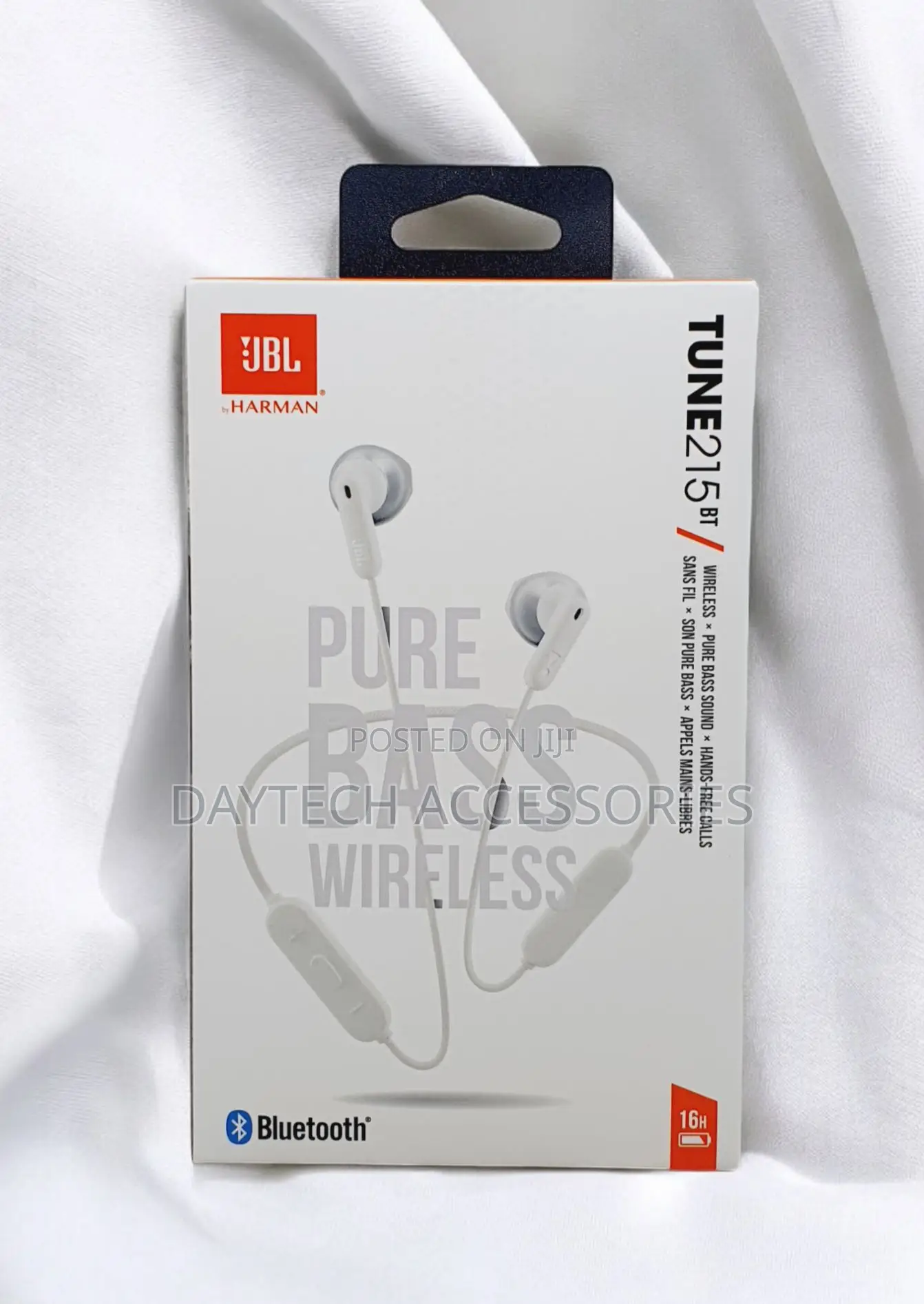 JBL Tune 215bt | Wireless Earbud Headphones - White