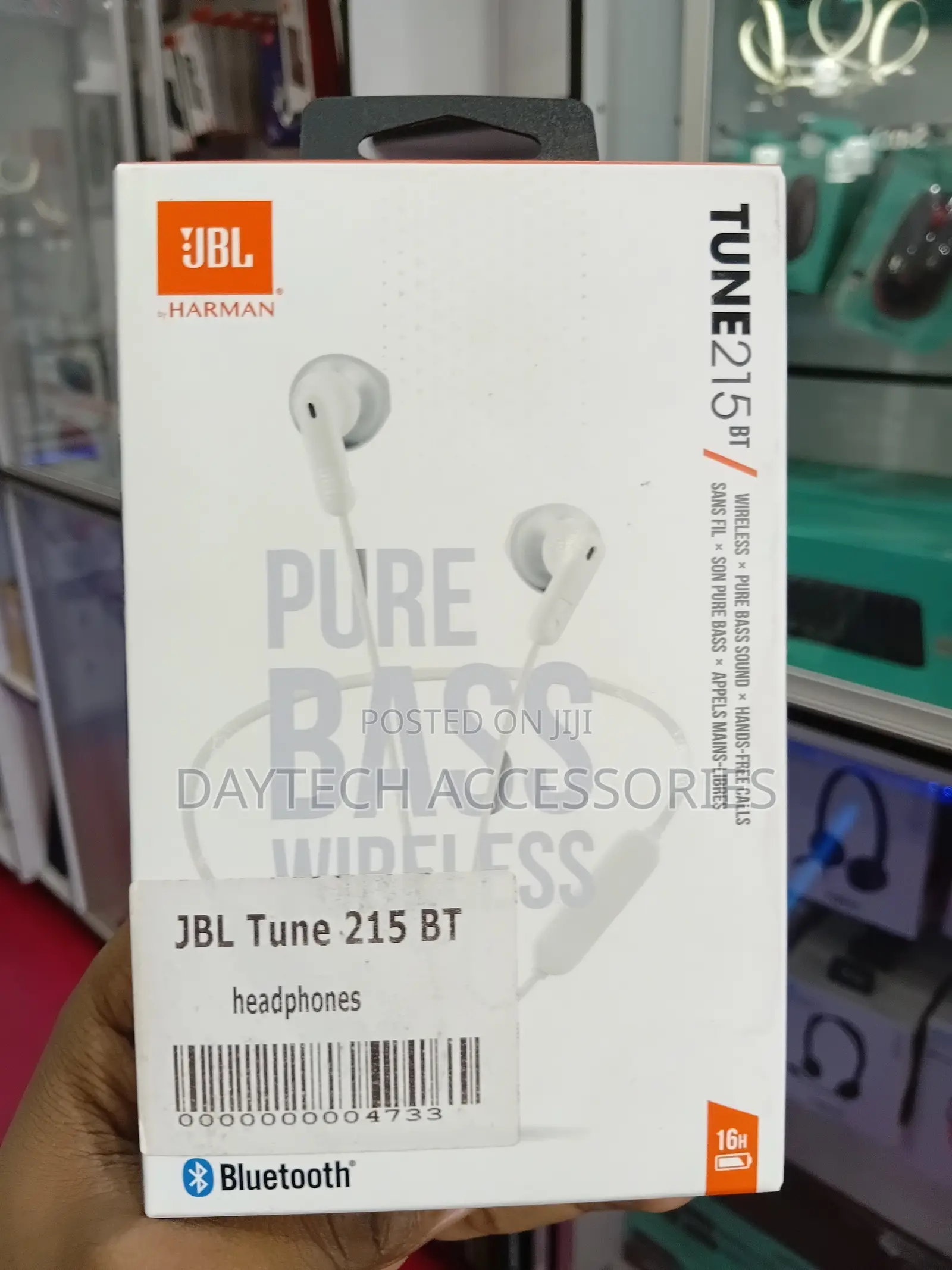 JBL Tune 215bt | Wireless Earbud Headphones - White