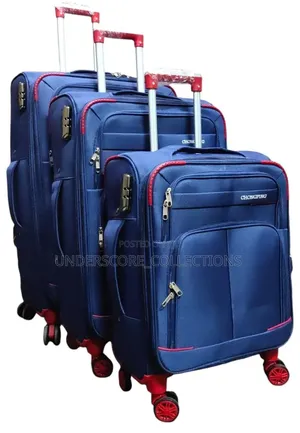 4wheel 3pc Suitcases 
Fabric Body