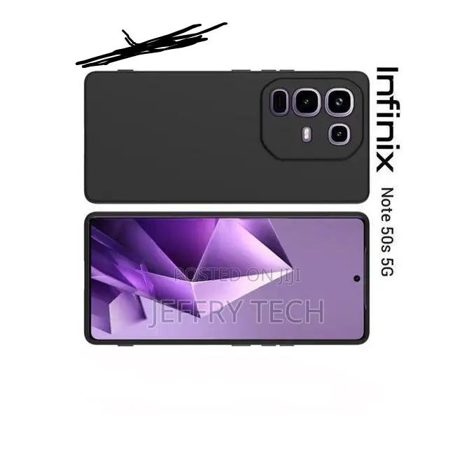 Org Infinix Note 50s 5g Black Soft Silicone Phone Case/Cover