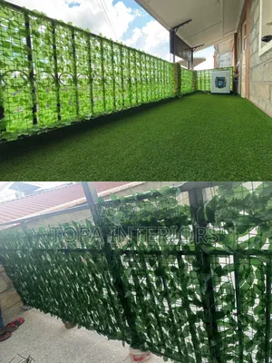 Green Artificial Flower Plants for Decorative Balcony Privacy Fence
