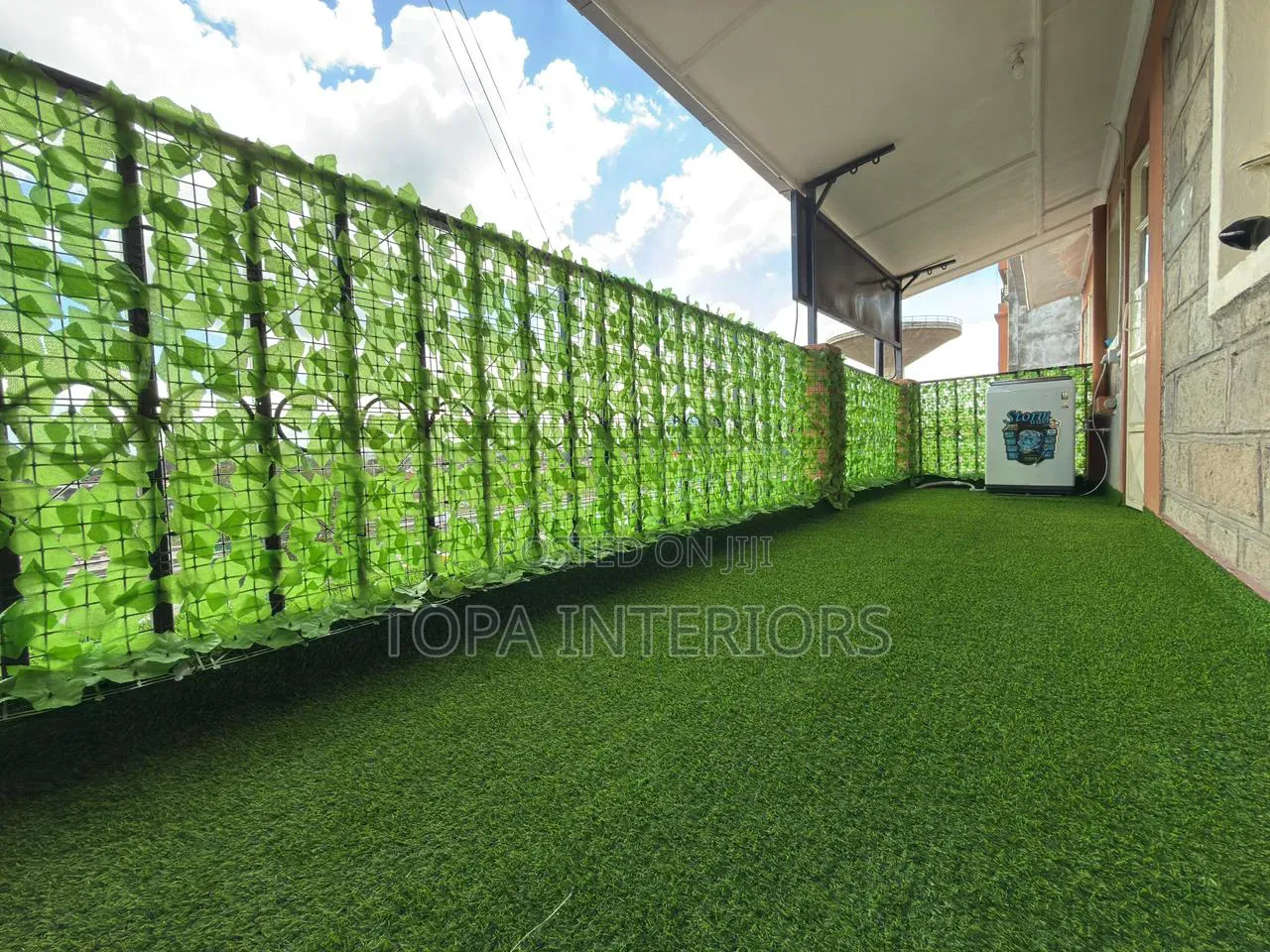 Light Green Decorative Balcony Privacy Fence Panels Installation