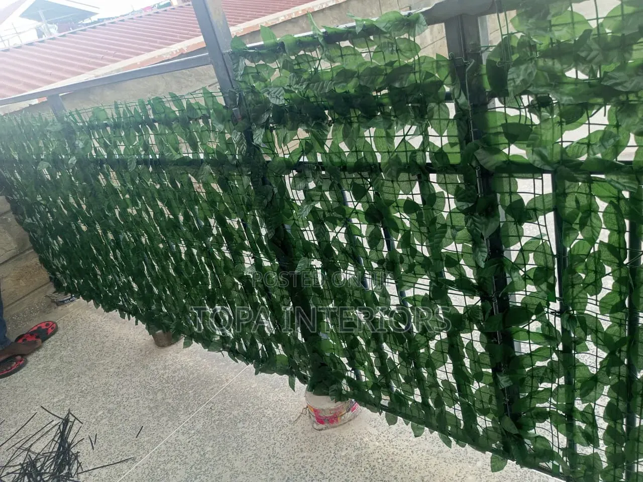 Diy-Home Decor Artificial Balcony Privacy Fence Screen Flowers