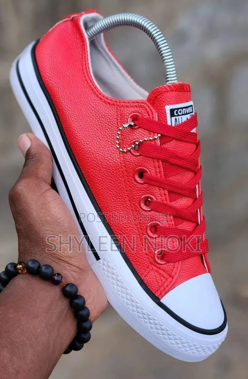 Leather Converse Rubbers Shoes