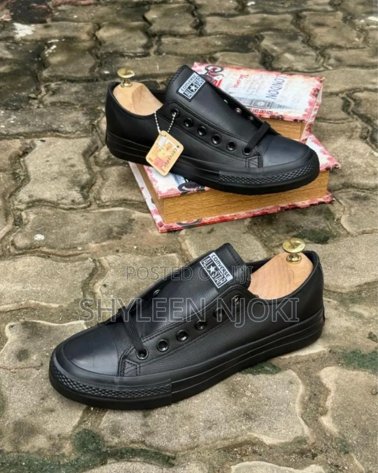 Leather Converse Rubbers Shoes