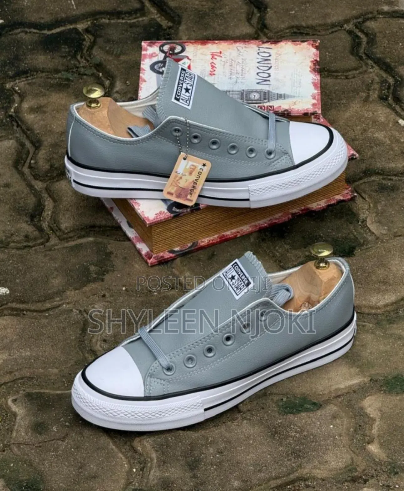 Leather Converse Rubbers Shoes