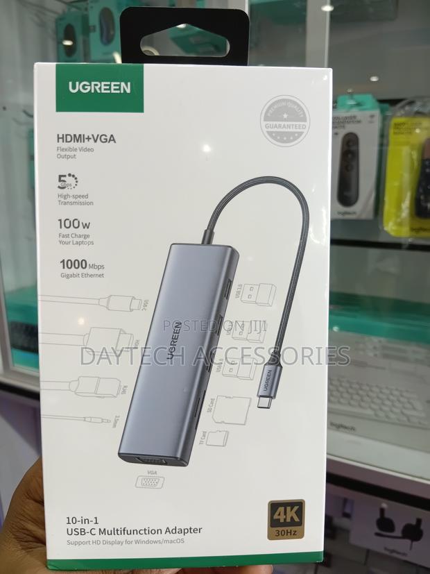 This Is a Ugreen 10-in-1 Usb-C Multifunction Hub Adapter for Laptops.