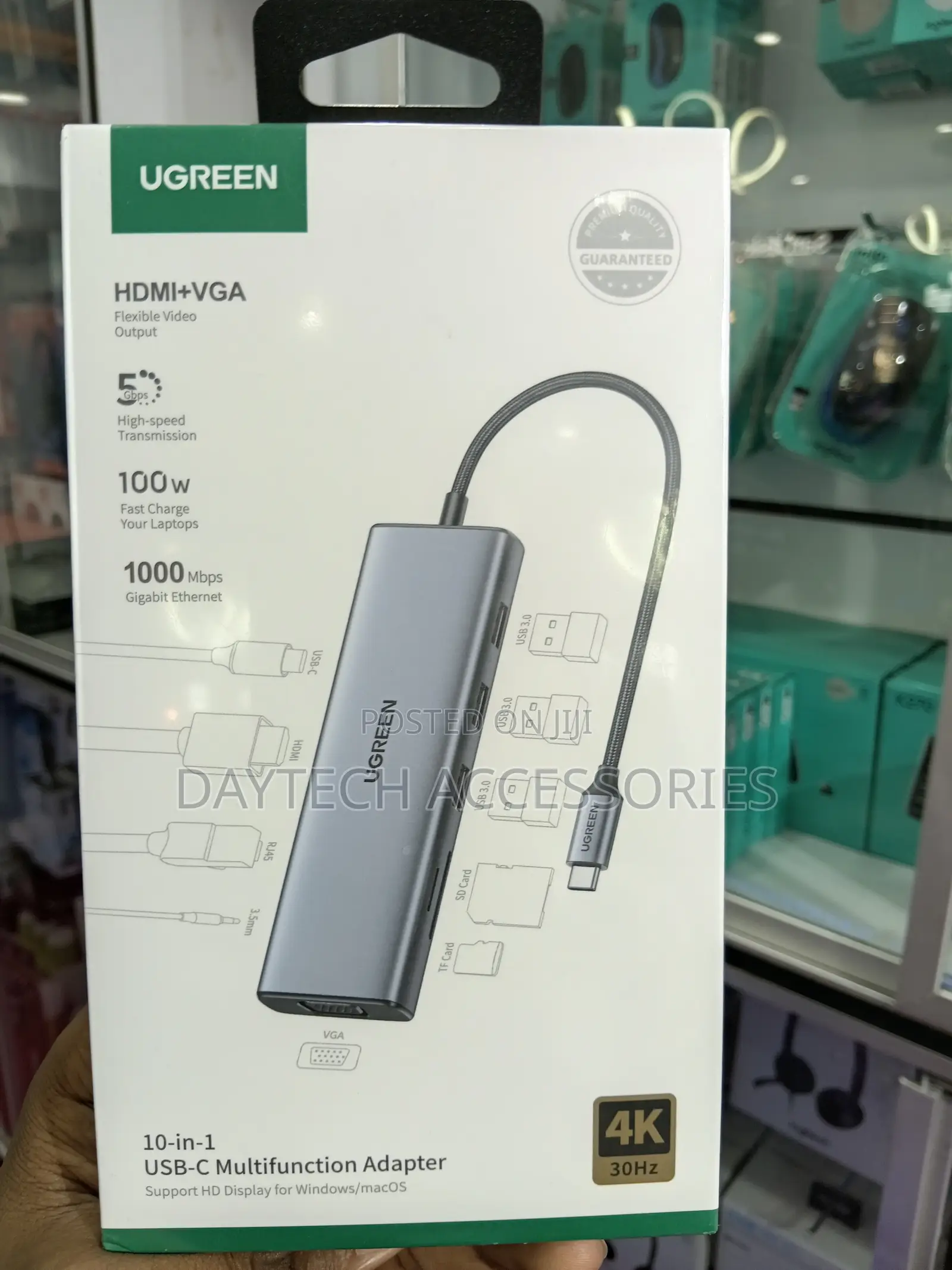 This Is a Ugreen 10-in-1 Usb-C Multifunction Hub Adapter for Laptops.
