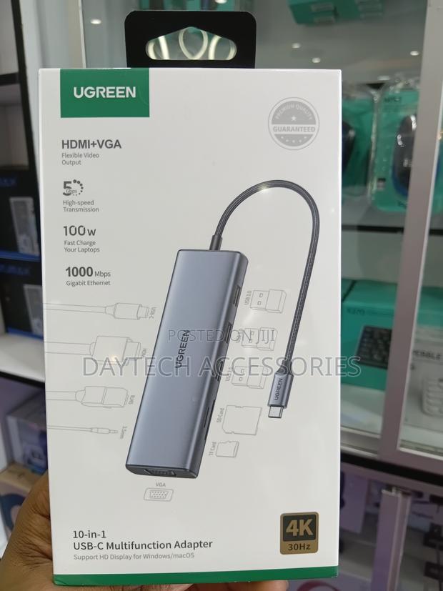 This Is a Ugreen 10-in-1 Usb-C Multifunction Hub Adapter for Laptops. - thumbnail 3