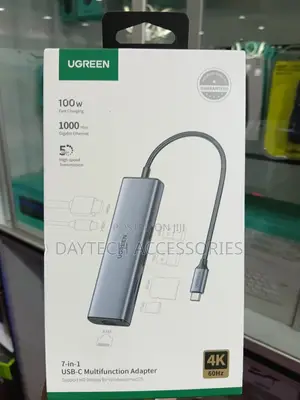 This Is a Ugreen 7-in-1 Usb-C Multifunction Adapter Model Cm512 - Grey