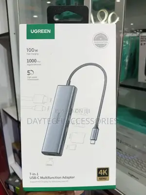 Ugreen Usb C 7 in 1 Hub Adapter With 60hz Hdmi - Grey