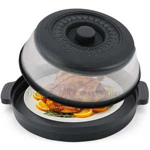 2in1 Classy Silicone Food Cover Plate + Lid Collapsible