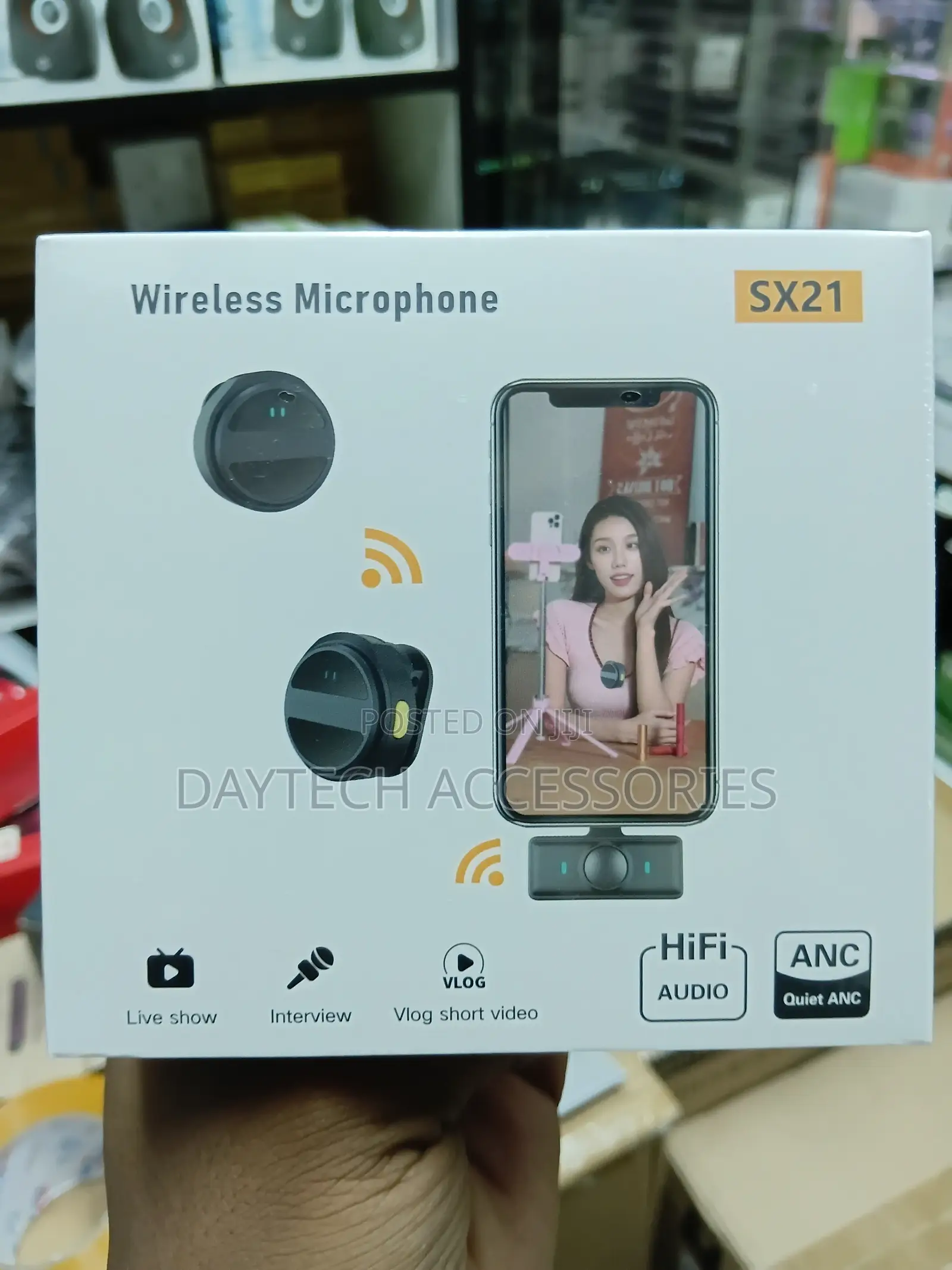 Sx21 Round Magnetic Digital Wireless Microphone for Type-C
