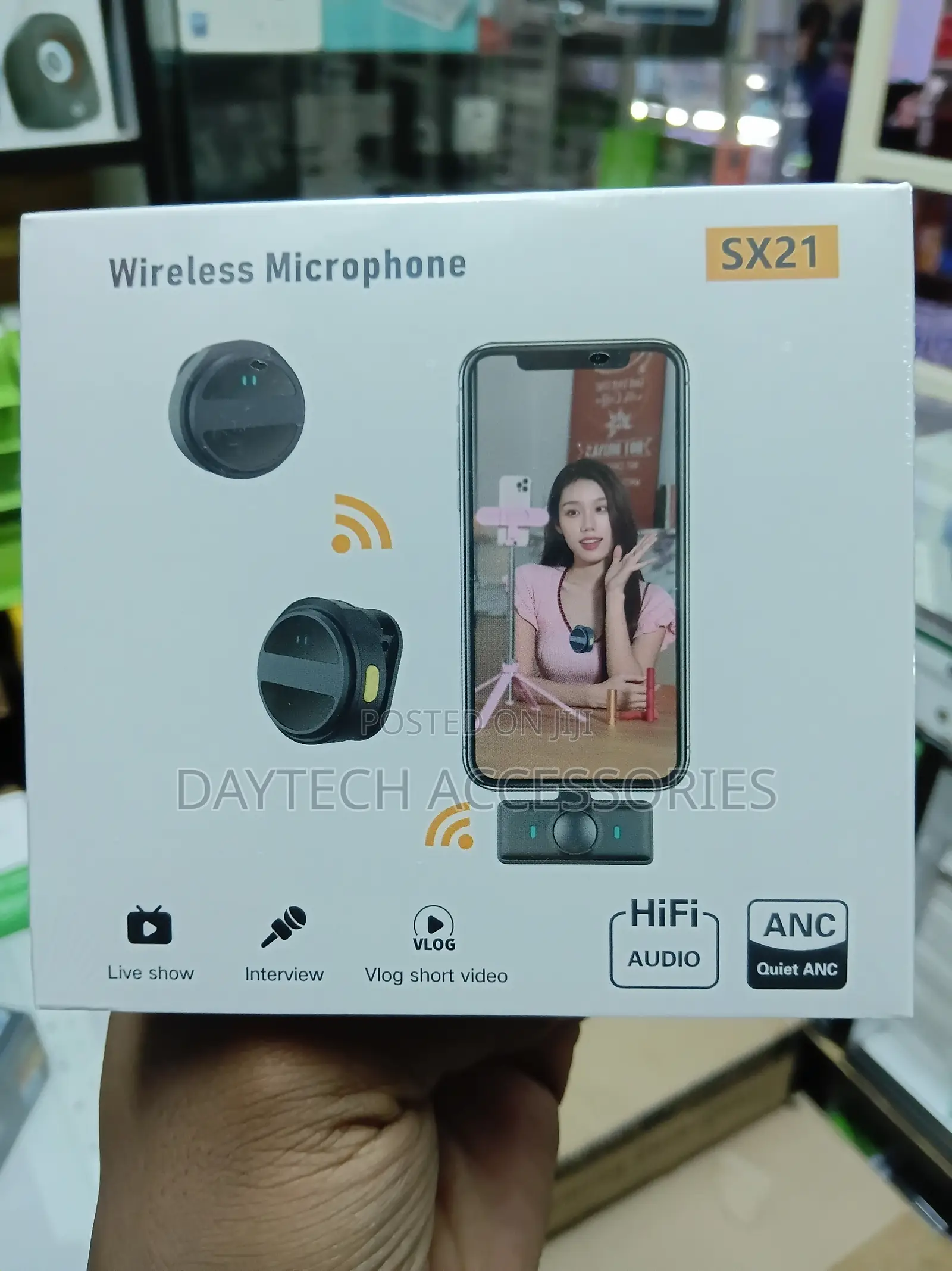Sx21 Round Magnetic Digital Wireless Microphone for Type-C