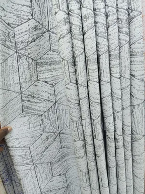 Hexagon Patterned Window Curtains for Living Room and Bedroom Privacy