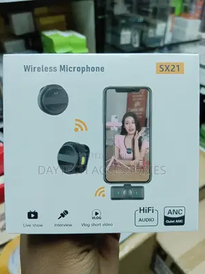 Sx21 Type-C Magnetic Lavalier Clip Wireless Microphone.