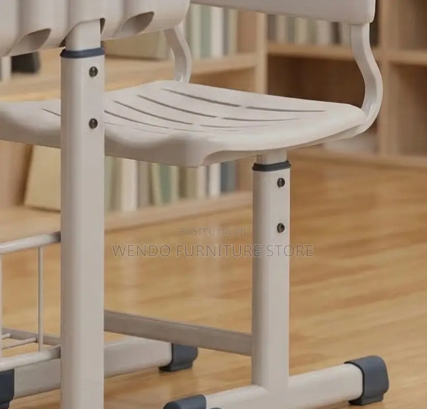 Home Desks; Adjustable Brown-Colored Kids Desk Chair Set