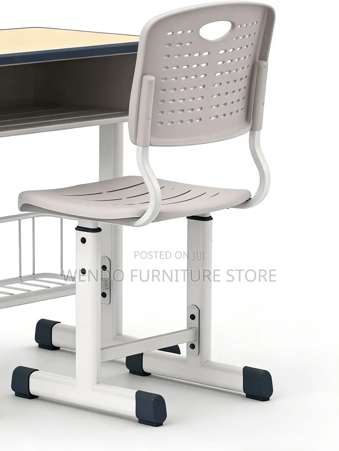 Home Desks; Adjustable Brown-Colored Kids Desk Chair Set