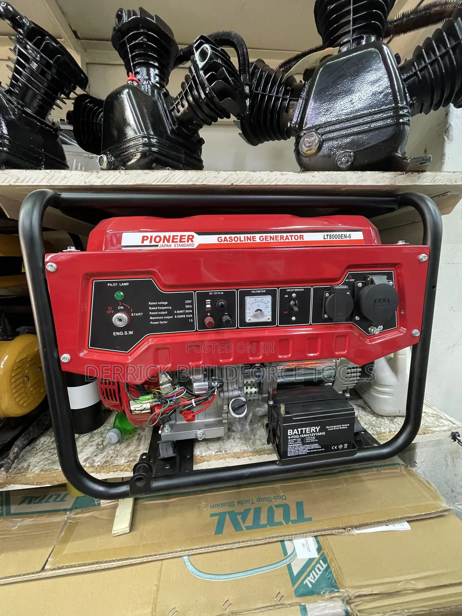 Pioneer 8.1kva Gasoline Keystart Generator