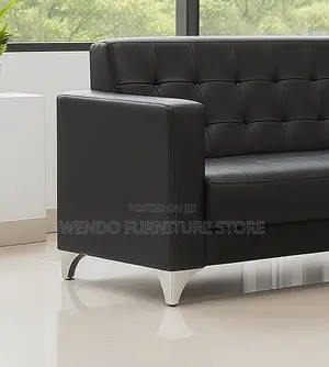 Sofas; Three Seaters Leather Offices Staff Sofa Set