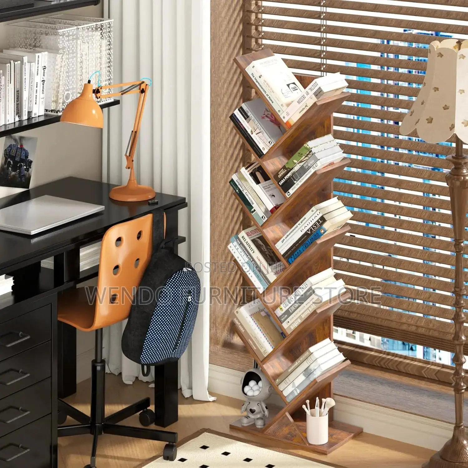 Home Office Tree Figure Bookshelves