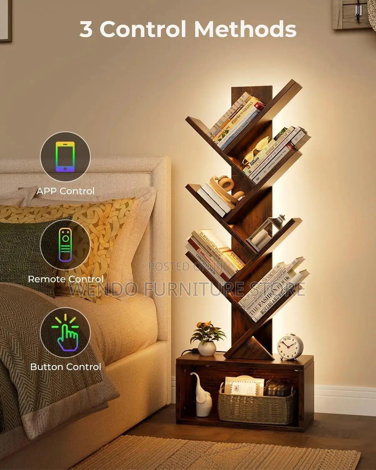 Home Office Tree Figure Bookshelves