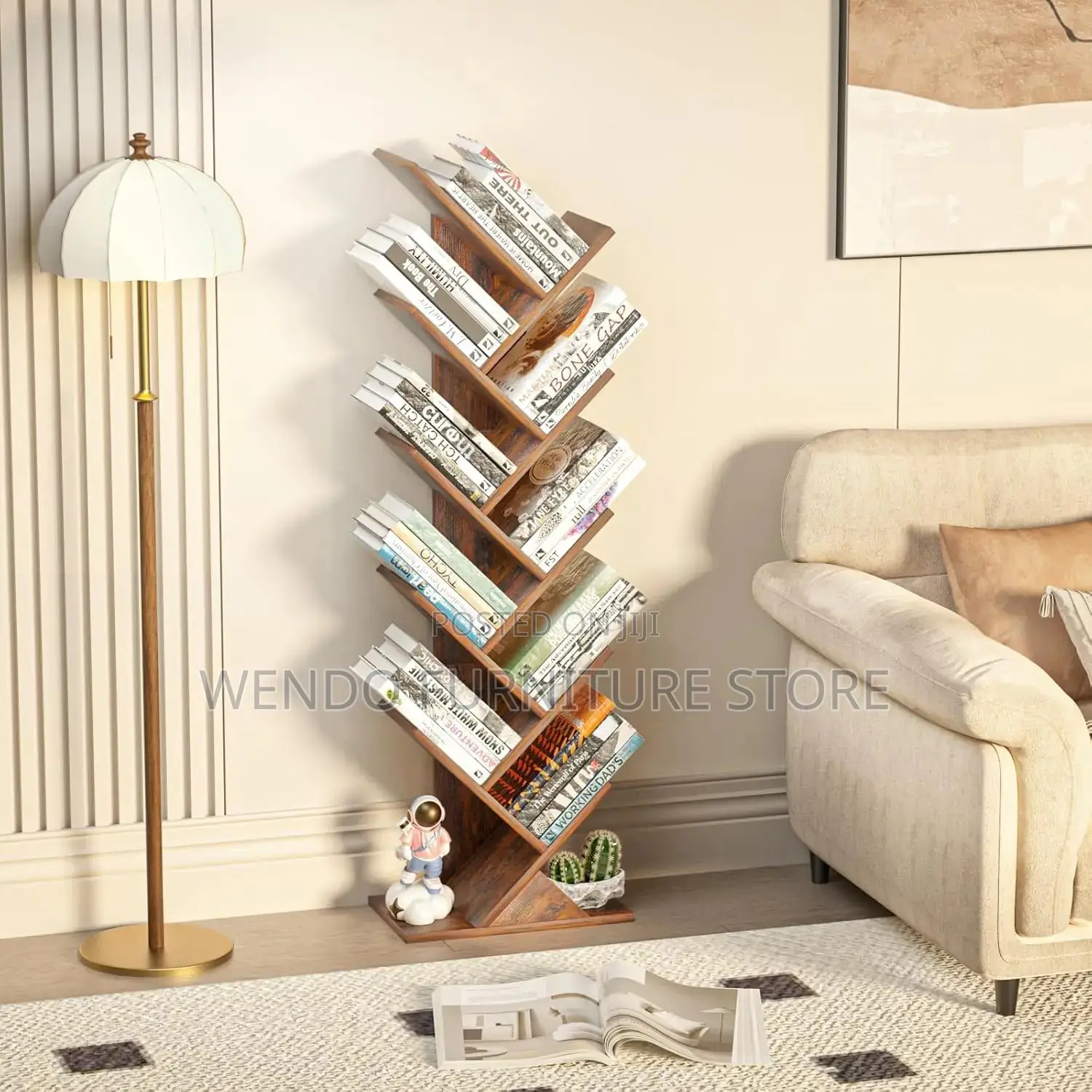 Home Office Tree Figure Bookshelves