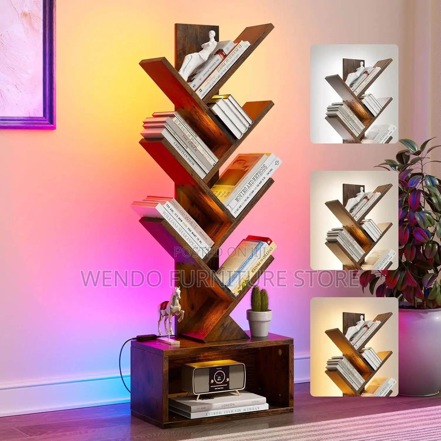 Home Office Tree Figure Bookshelves