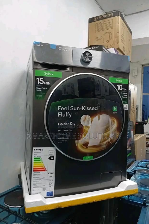 With 7kg Dryer Syinix 10kg Washing Machine Front Load. New
