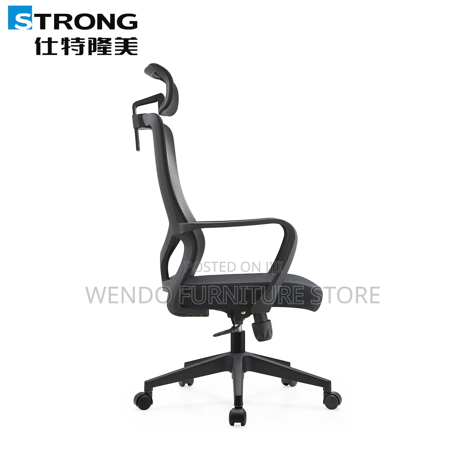 Office Chairs; High Back Ergonomic Office Chairs With Fixed Armrest