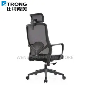 Office Chairs; High Back Ergonomic Office Chairs With Fixed Armrest