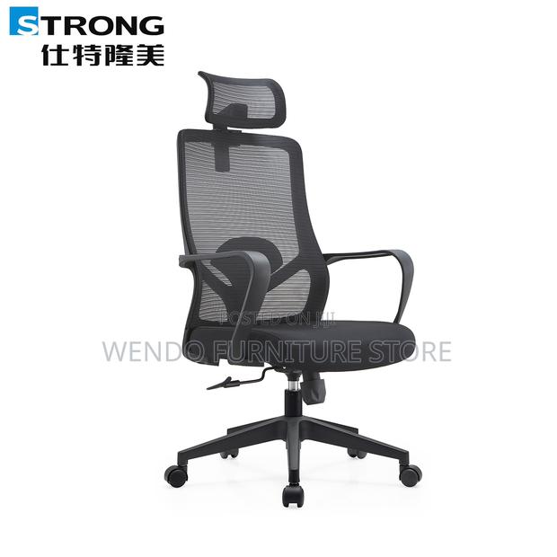 Office Chairs; High Back Ergonomic Office Chairs With Fixed Armrest - thumbnail 5