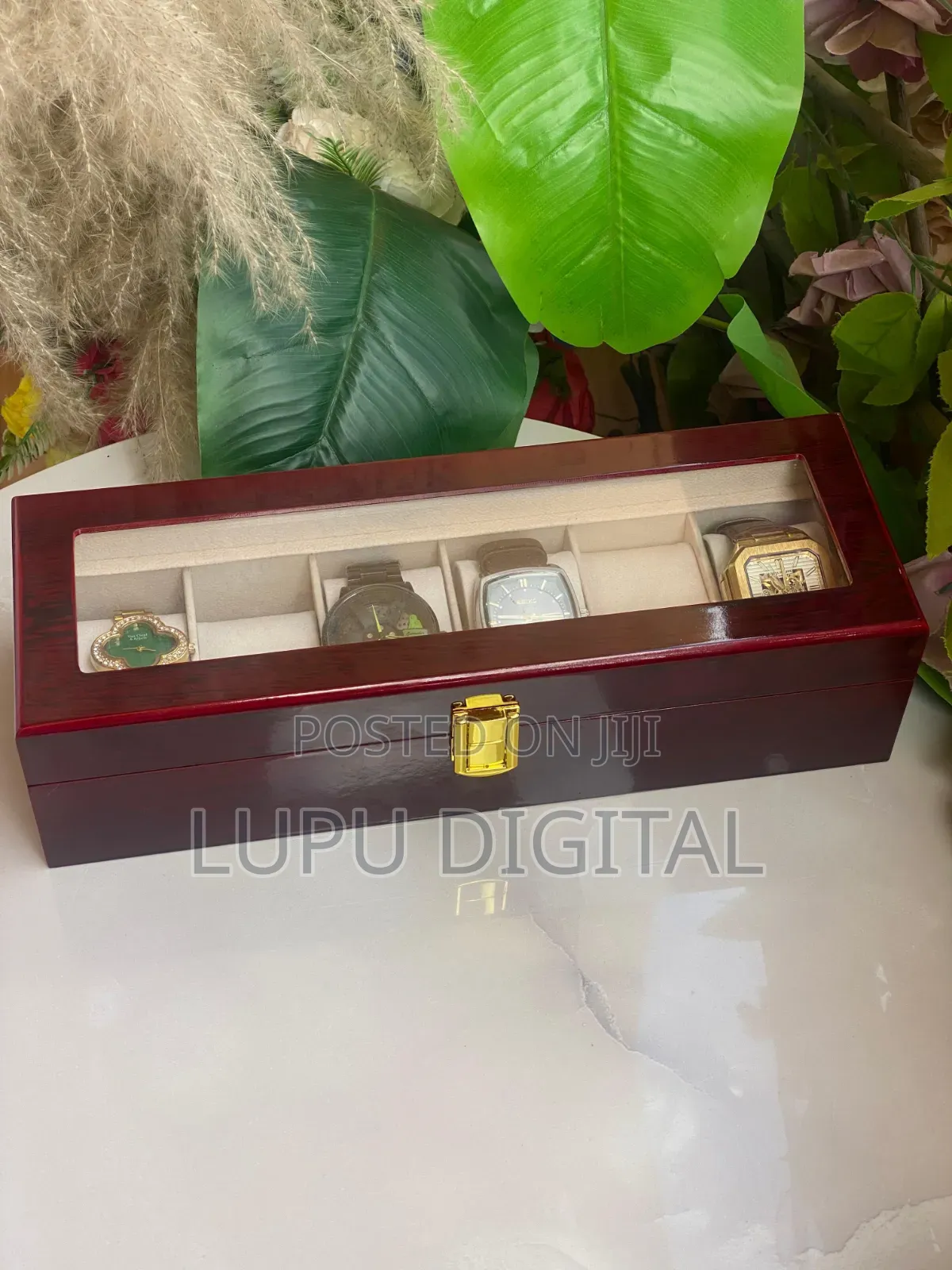 Wooden Executive Watch Organiser