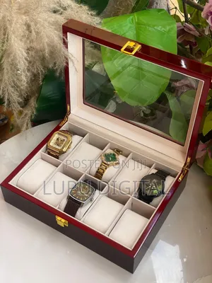 Wooden Executive Watch Organiser