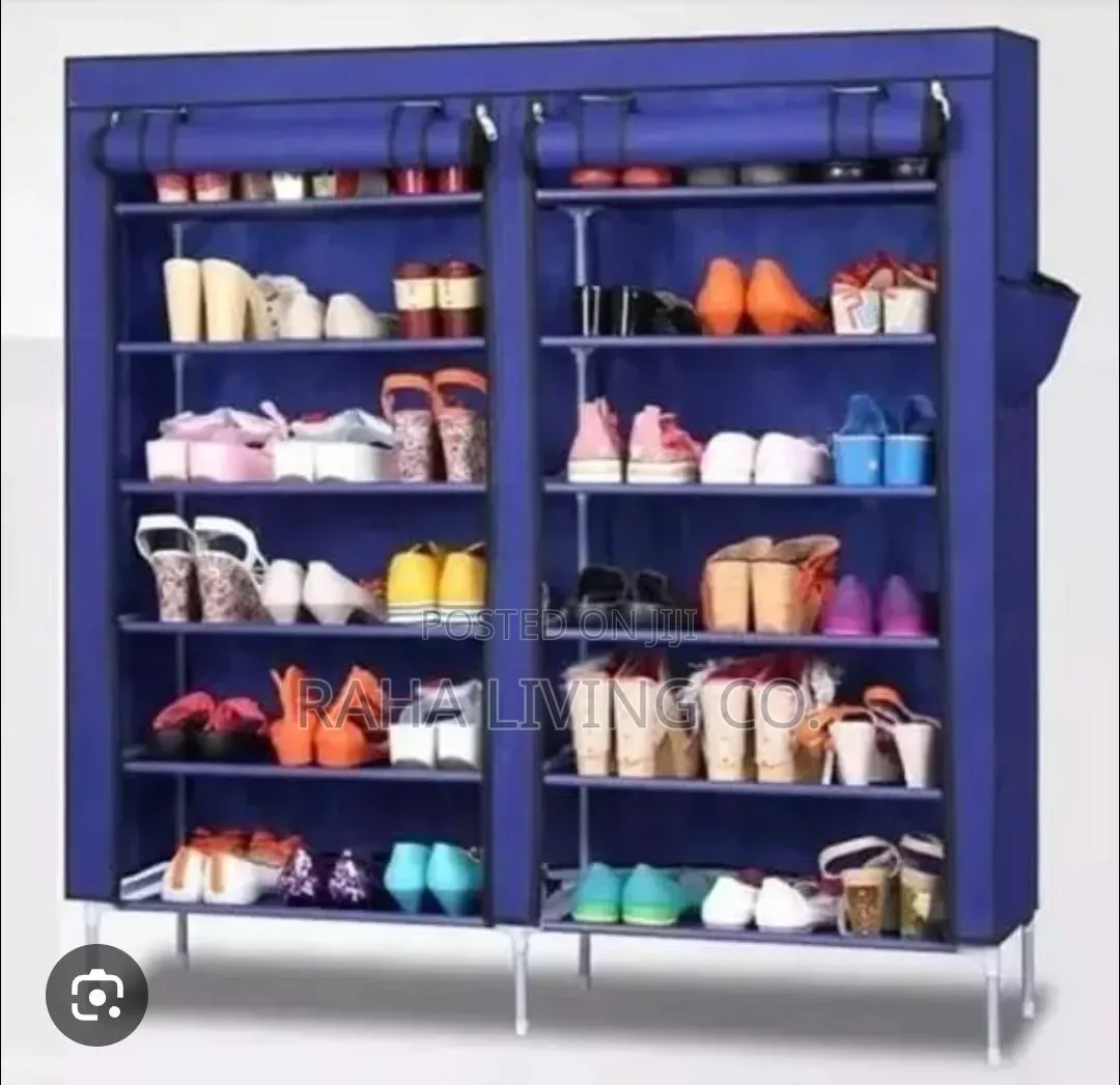 Double Column Shoe Rack | 36 Pairs | 4 Colours