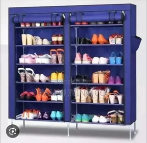 Double Column Shoe Rack | 36 Pairs | 4 Colours