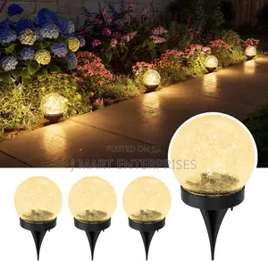8 Pack Solar Powered Globe Led Lights Outdoor
