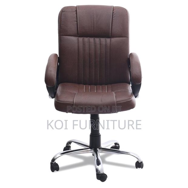 Office Chairs; High Back Leather Vantage Office Chairs - thumbnail 3