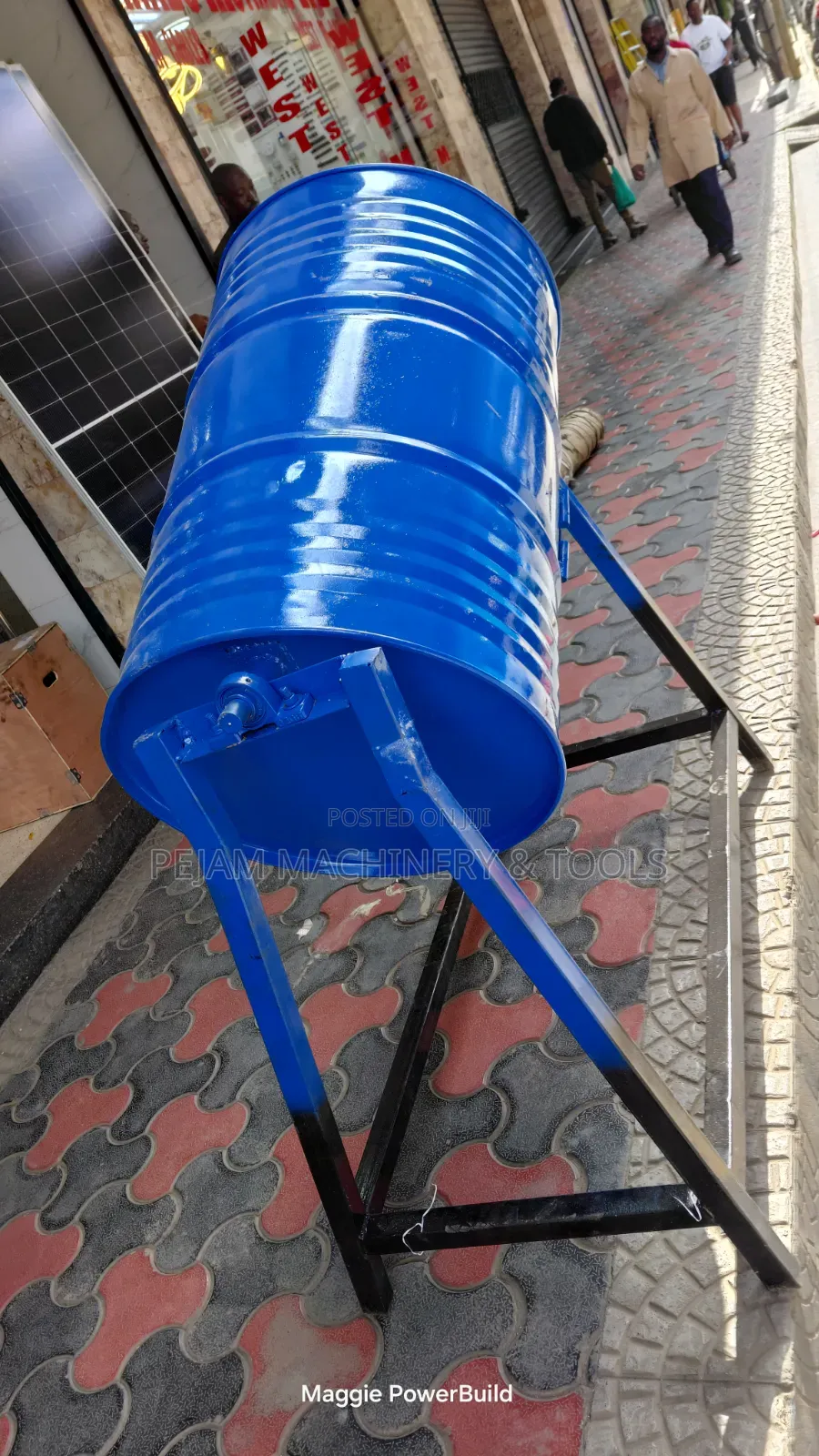 150kgs Manual Drum Mixer Portable