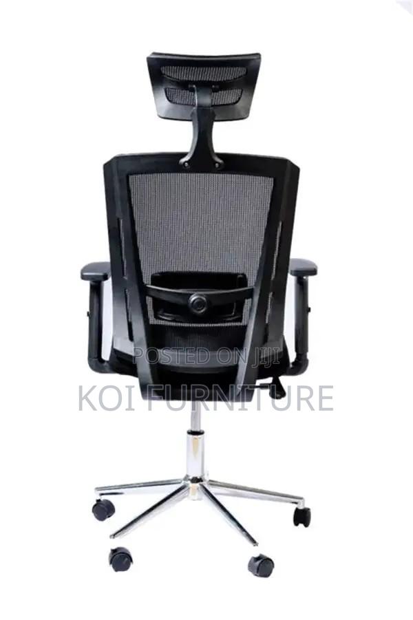 Office Chairs; Orthopedic High Backrest Mesh Fabric Clerical Chairs - thumbnail 4