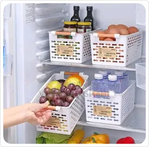 Black White Plastic Storage Baskets