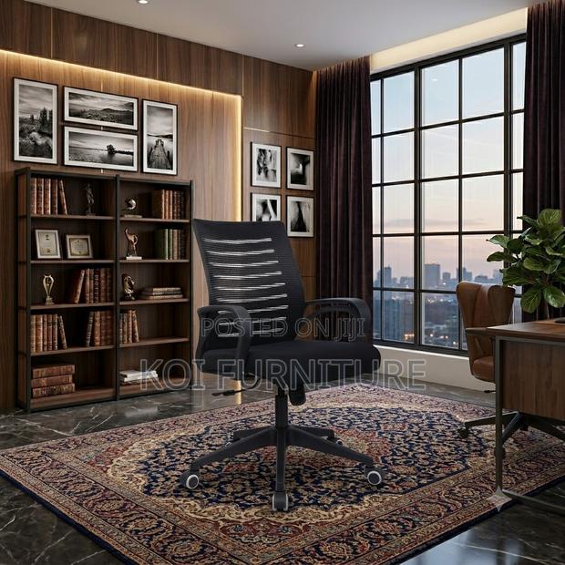 Office Chairs; Mid Backrest Strong Mesh Fabric Thane Office Chairs