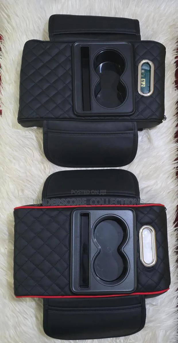 Auto Center Console Armrest Cushion With 2 Cups Holder,Tissue Holder