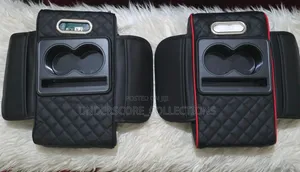 Auto Center Console Armrest Cushion With 2 Cups Holder,Tissue Holder