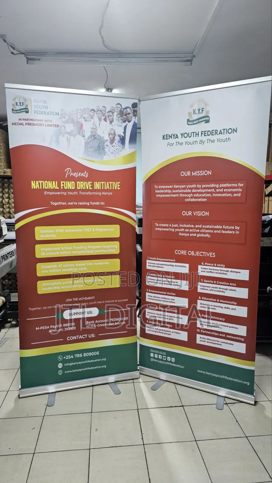 Narrowbase Pullup Banners
