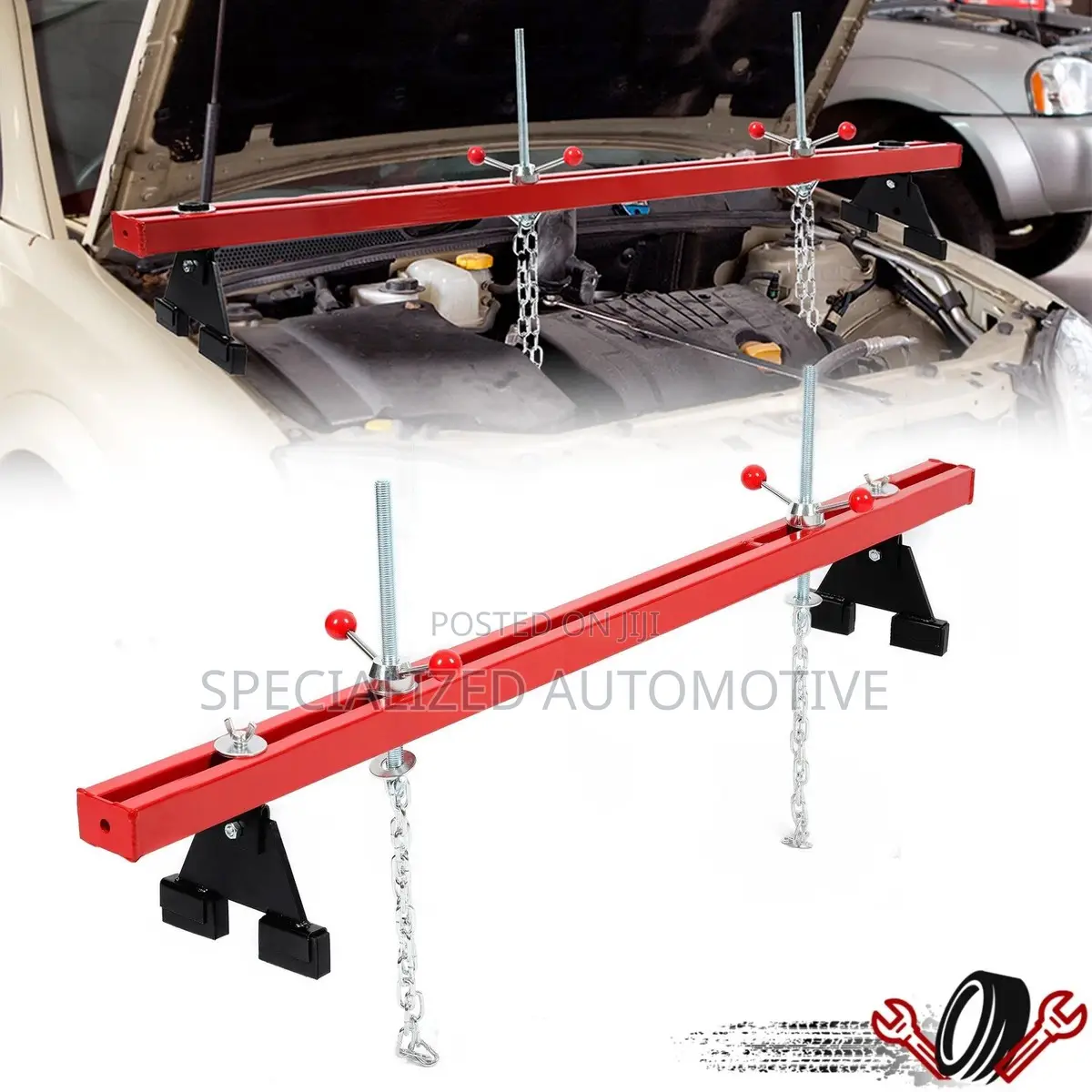 Vehicle Engine Crossbar Support Hoist Holding Bar