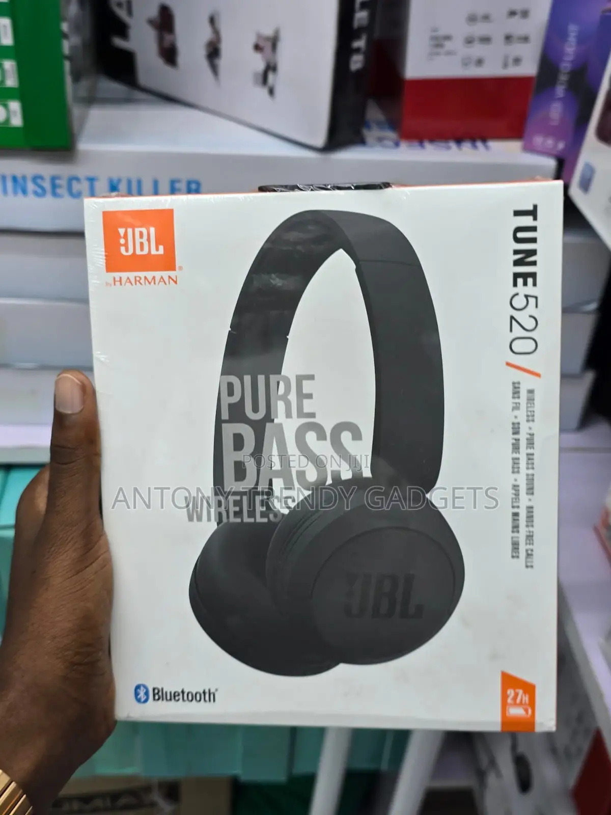 JBL Tune 520bt Bluetooth Wireless Headphones Pure Bass Audio