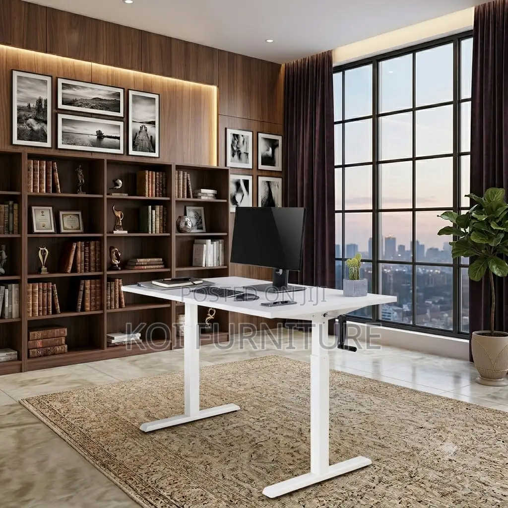 Office Table; 1.2 Meters Adjustable Office Electric Study Desk